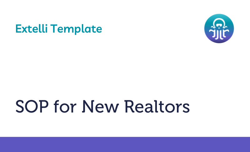 New Realtors SOP