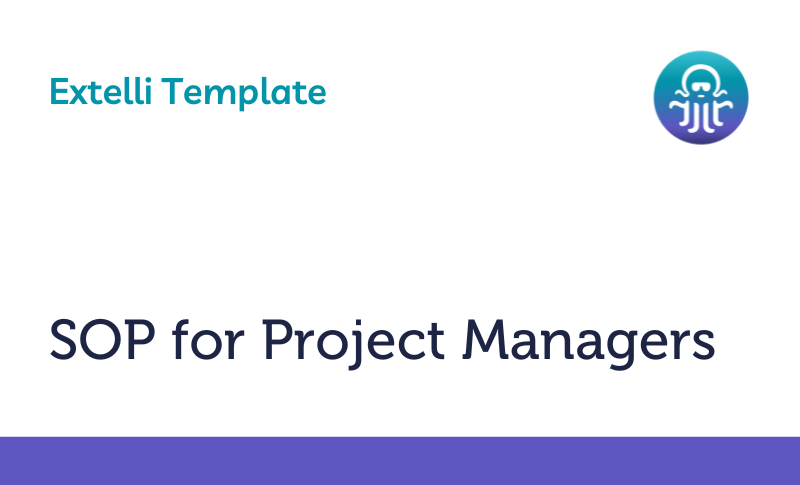 Project Managers SOP